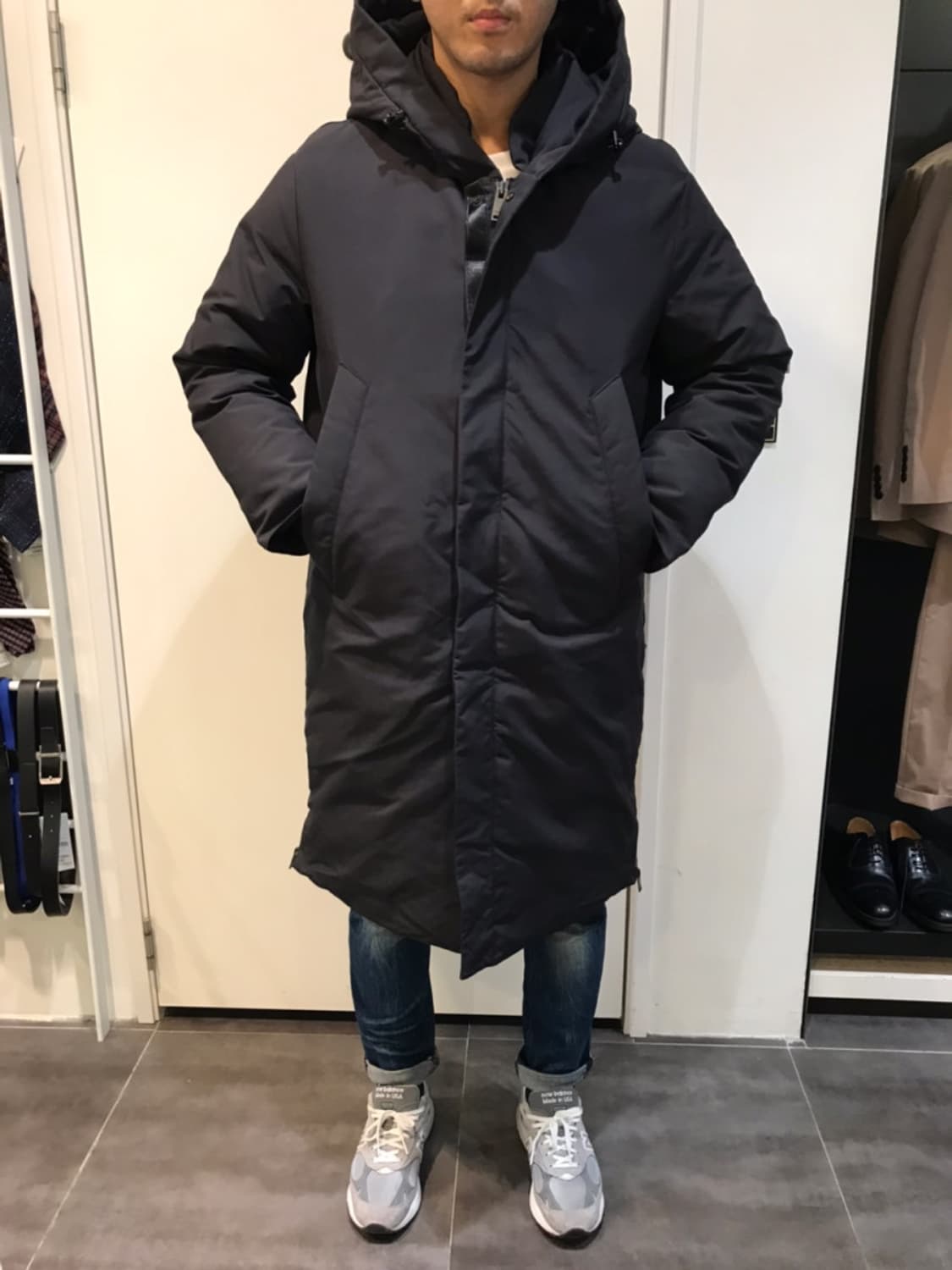 티아이포맨 T.I FOR MEN 남성 후드 롱패딩 L 상품이미지7