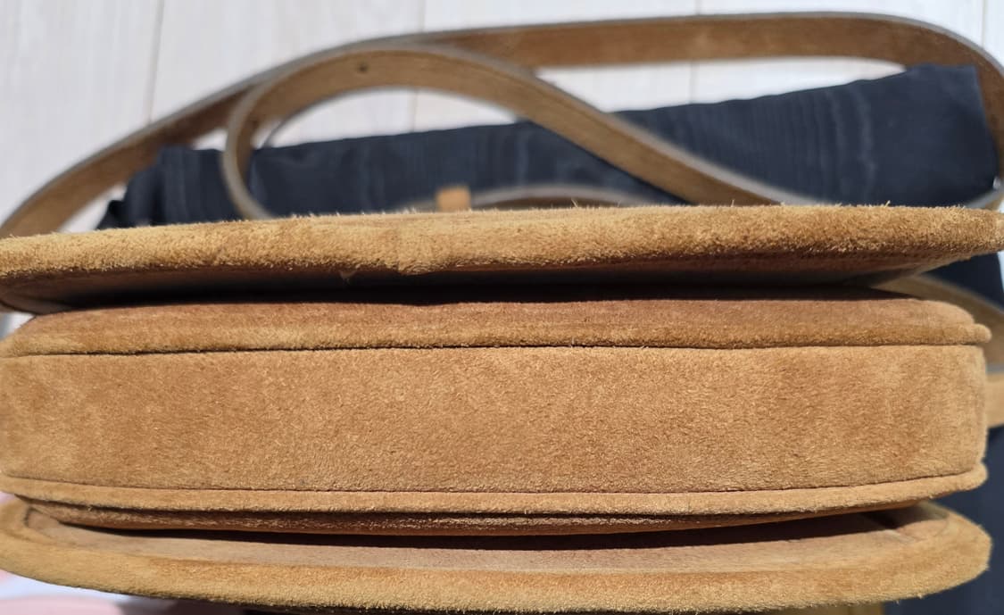 셀린느 미디움 베사체 트리옹프 스웨이드 카프스킨 하바나 백!!! 상품이미지5