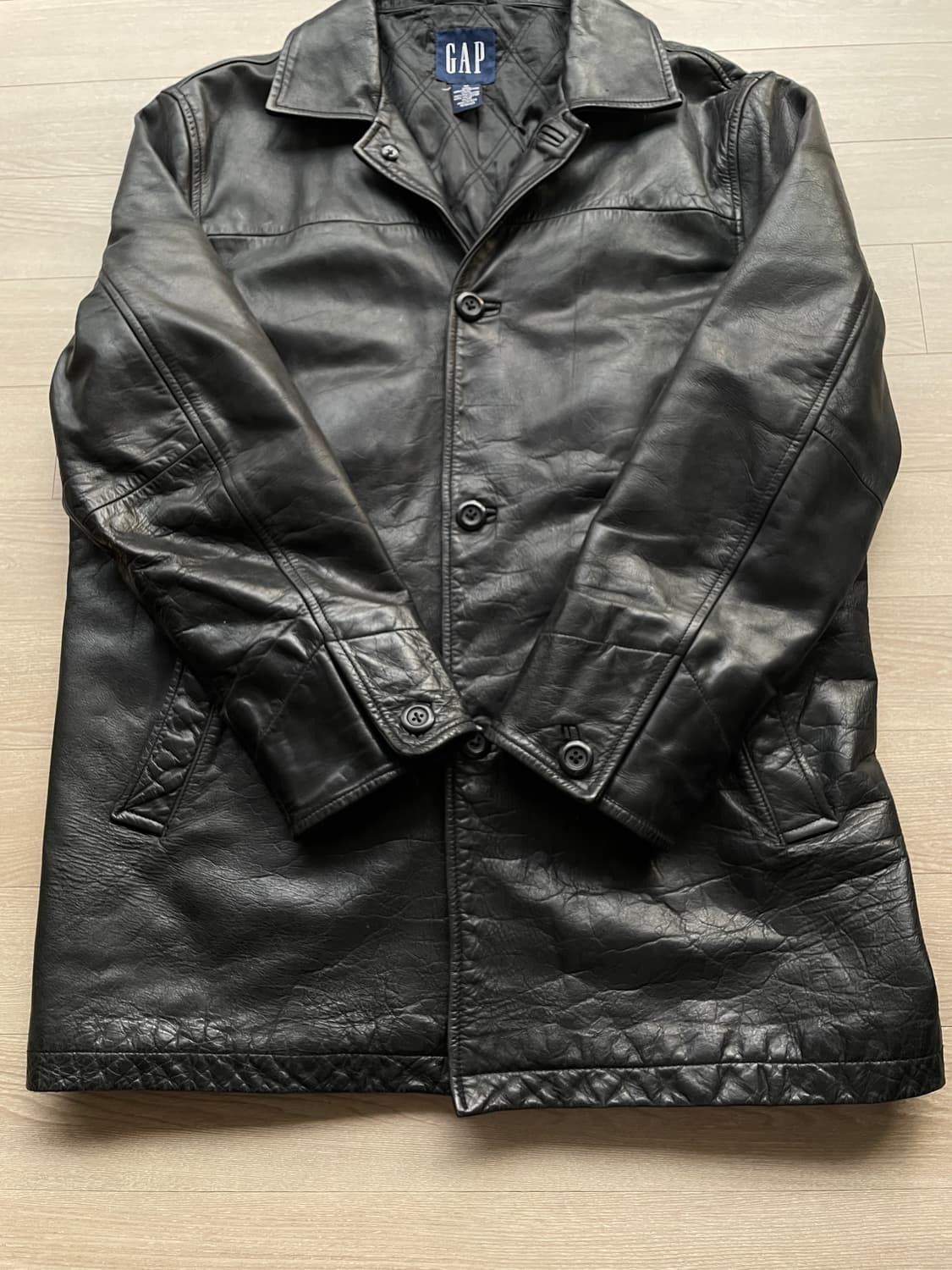 90s 올드갭 레더 카코트 gap carcoat 상품이미지6