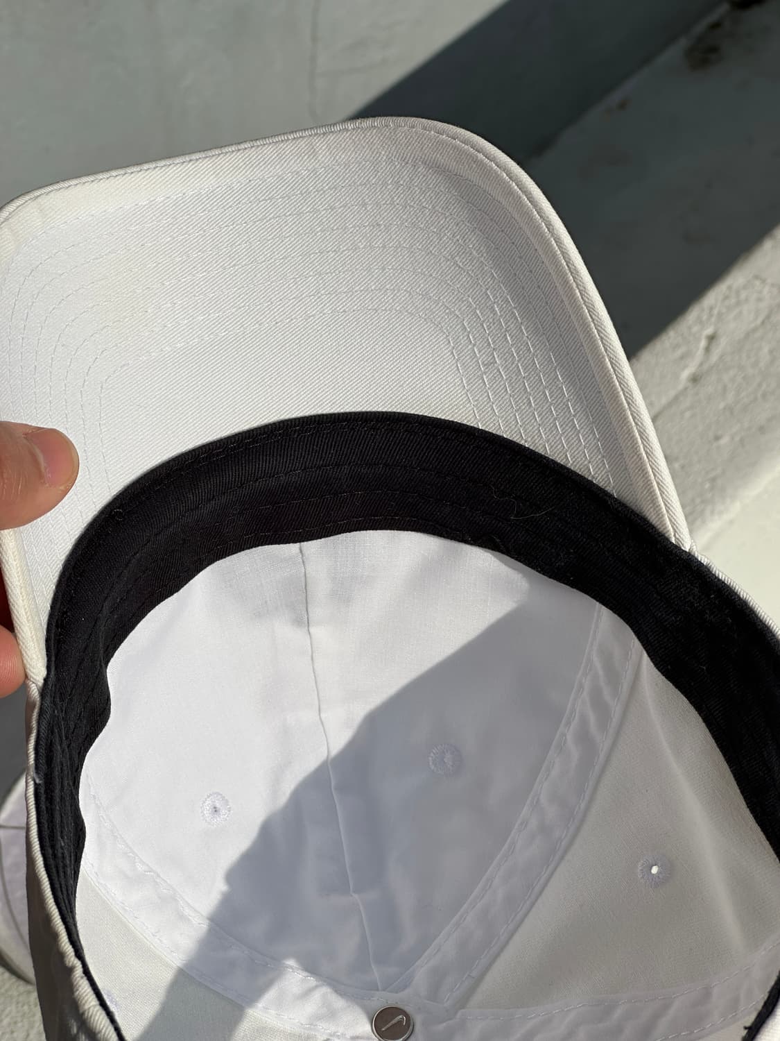 [F] 나이키 SB 로고 화이트 볼캡 모자 상품이미지5