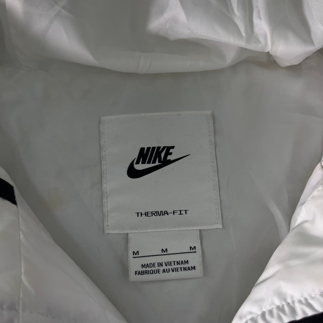 W 100 나이키 신형 백스우시 화이트 푸퍼 패딩 상품이미지4