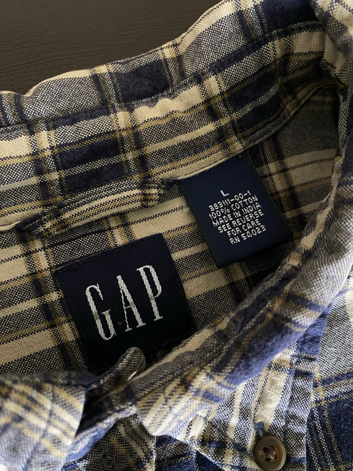 (L) 올드갭 체크 반팔 셔츠 상품이미지2