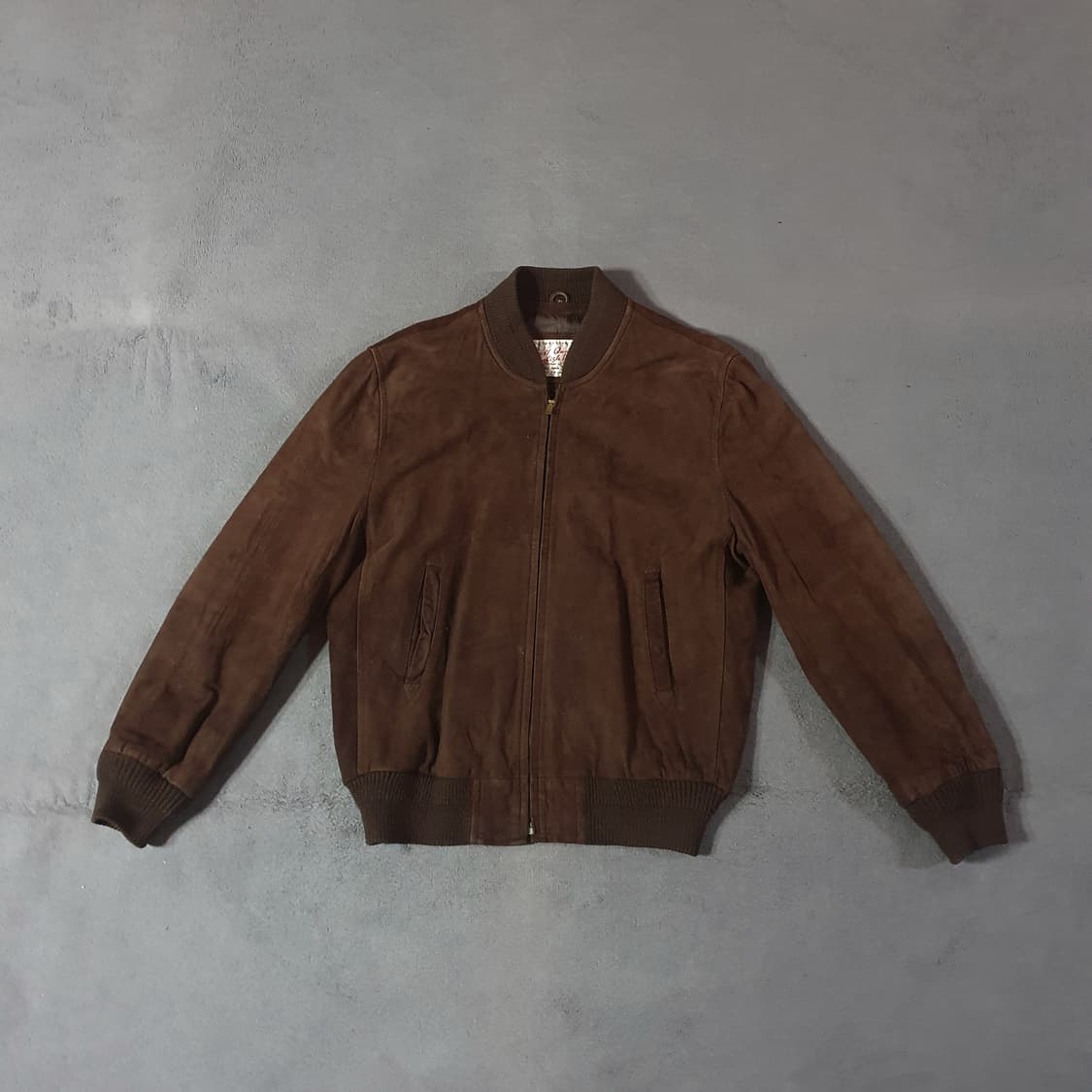 XL 스트롱앤피셔 STRONGS AND FISHER 스웨이드 블루종 자켓 상품이미지1