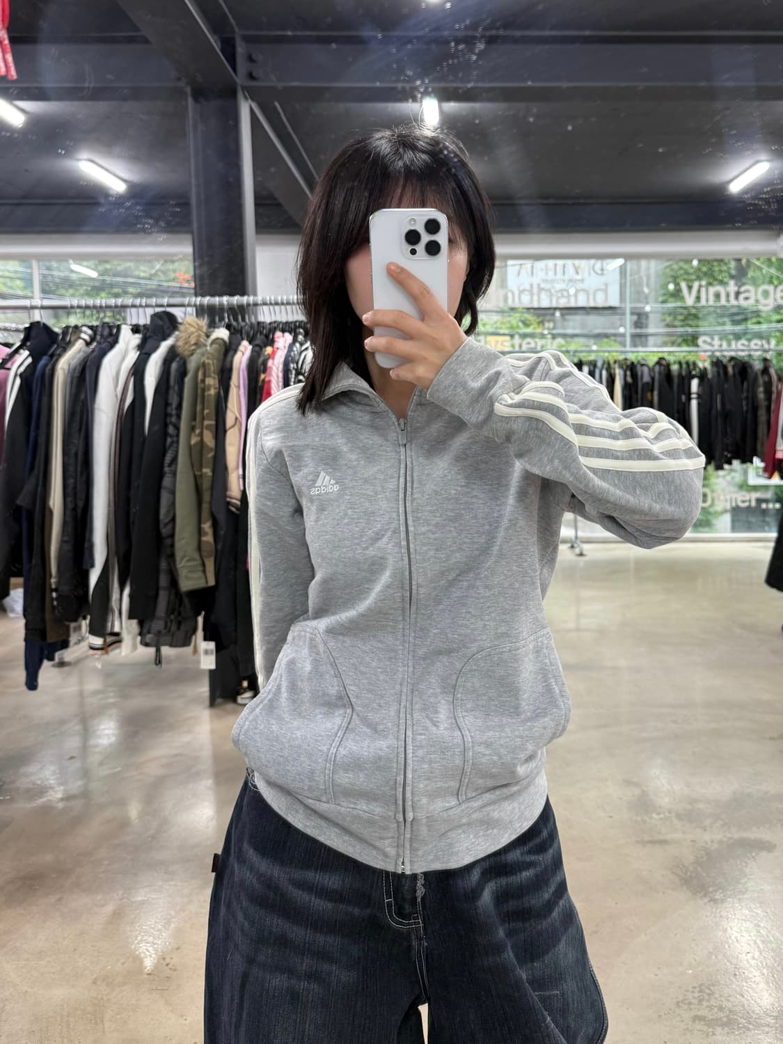 아디다스 그레이 면 져지 상품이미지2