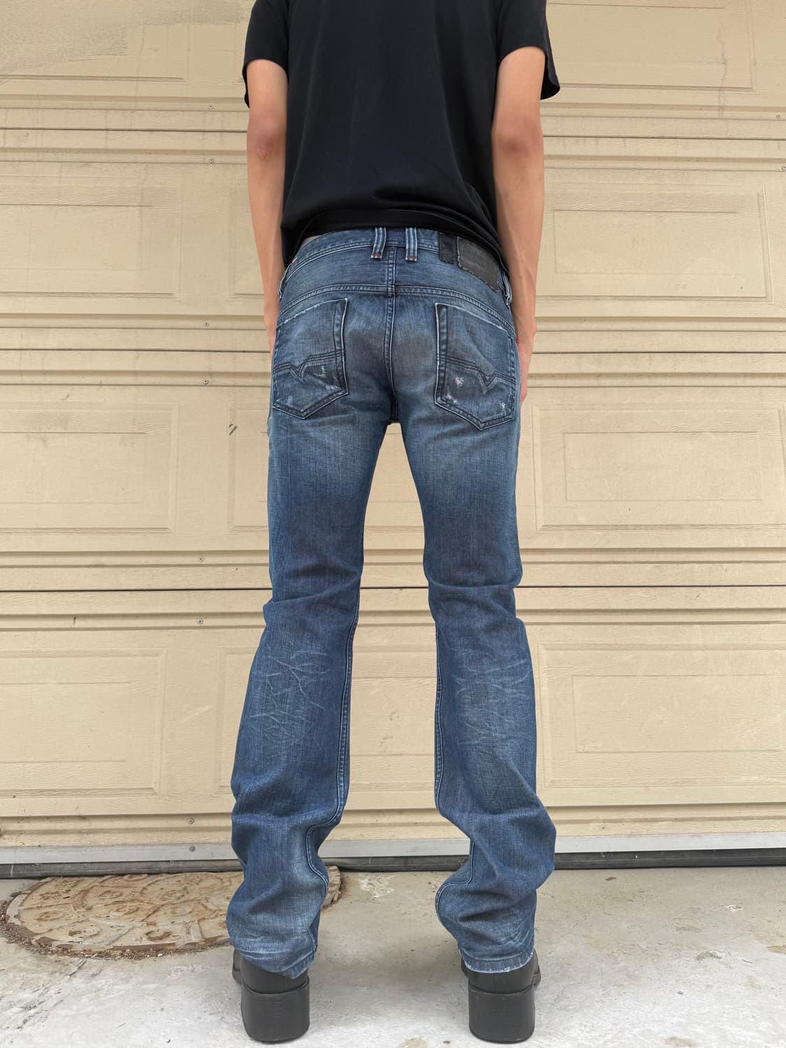 Perfectly washed regular straight jeans 상품이미지3