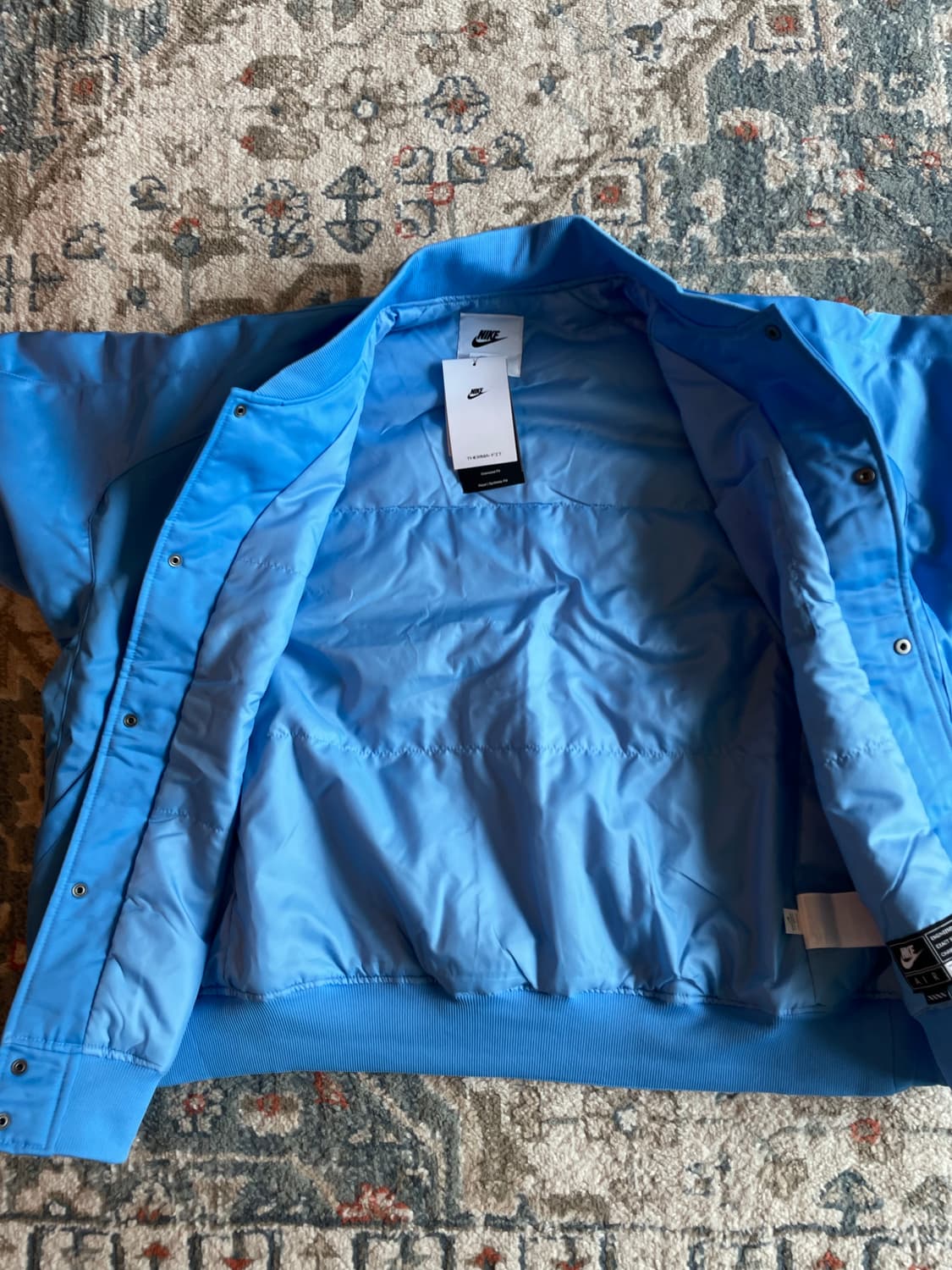 나이키 에어 바시티 자켓 유니버시티 블루 (새제품. XL) 상품이미지7