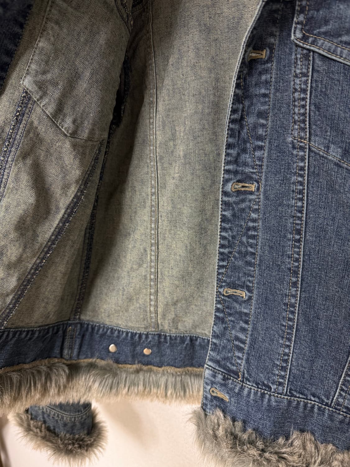 Dkny 데님 자켓 데님 퍼트리밍 자켓 상품이미지3