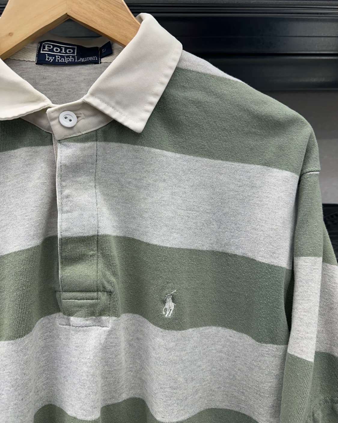 (L)폴로 단가라 럭비티-M1794 상품이미지2