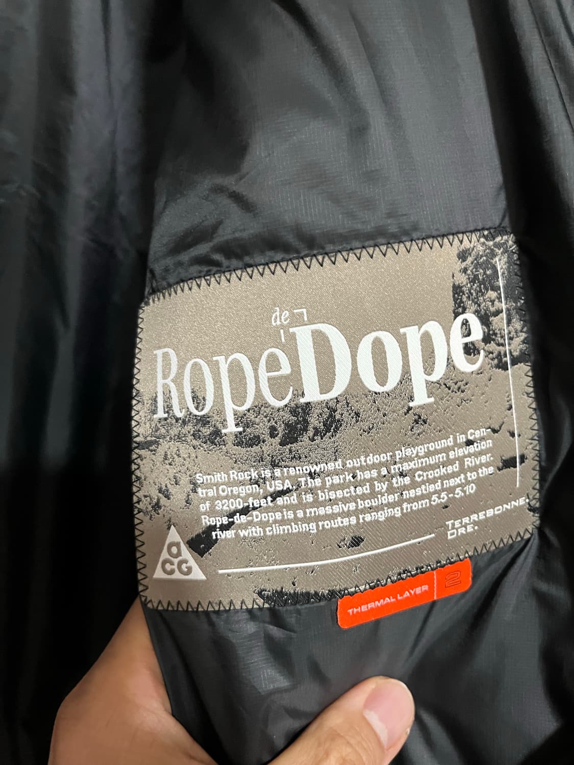 나이키 ACG 로프 드 도프 프리마로프트 써마핏 자켓 블랙 서밋 XL 상품이미지9