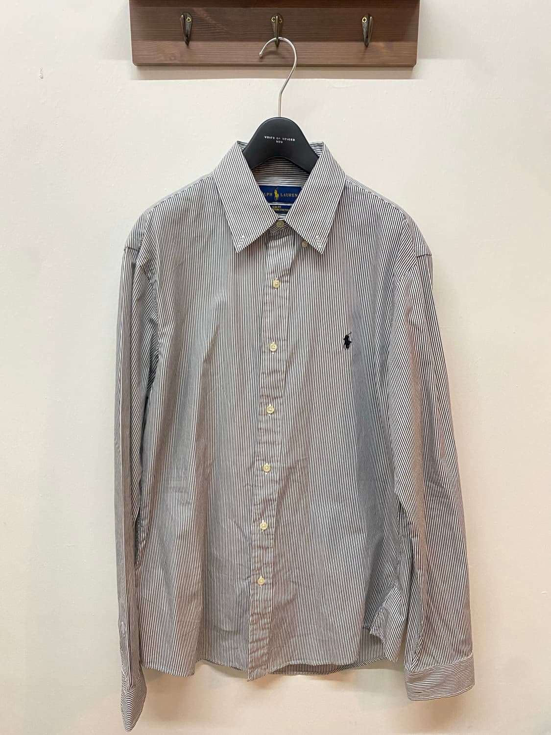 정품 폴로 랄프로렌 스트라이프 셔츠 M 슬림핏 상품이미지1