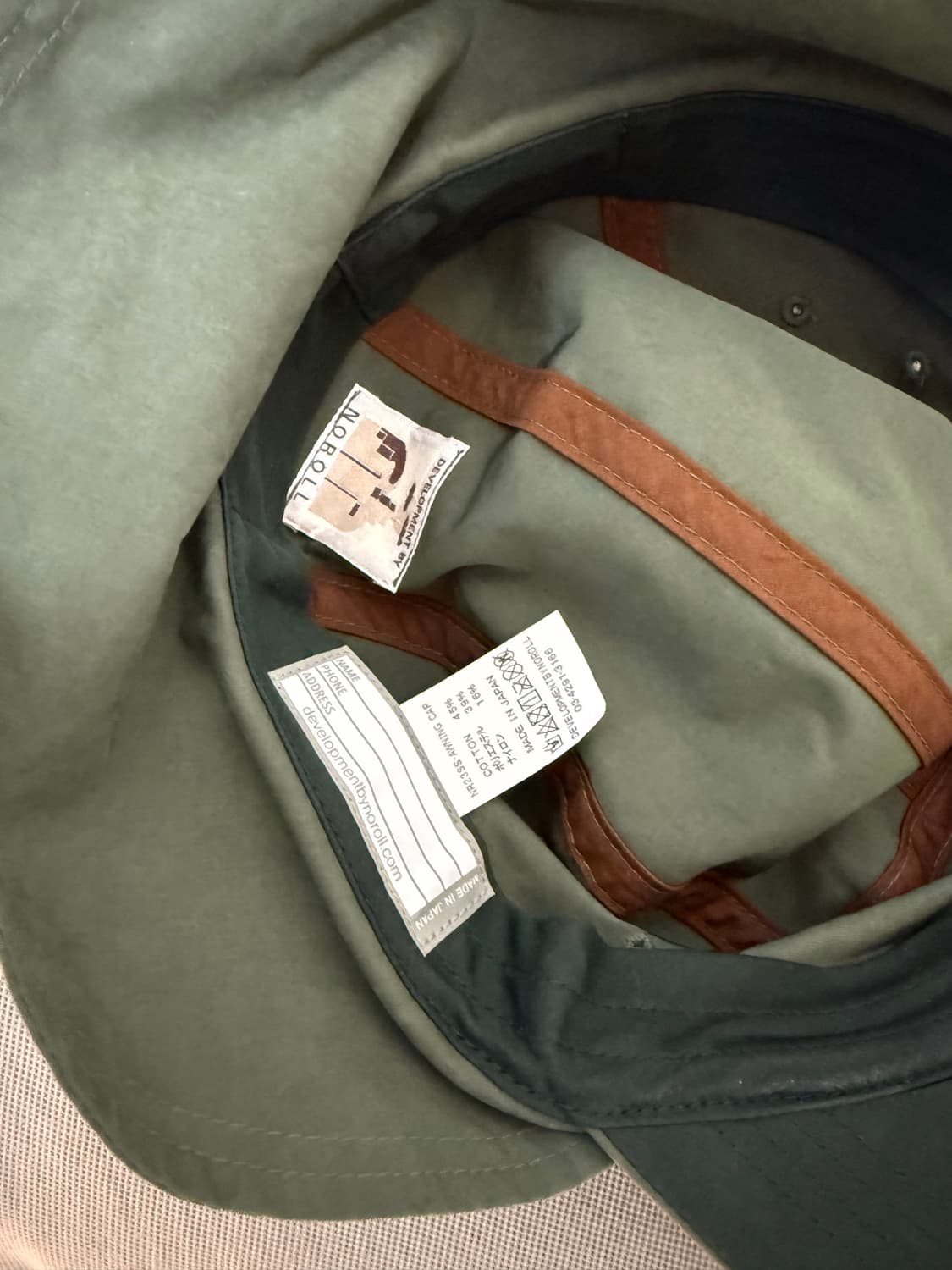 noroll 노롤 모자 올리브 색상 (전투모 58호 이하) 상품이미지2