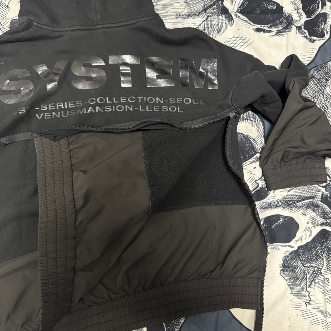 시스템옴므 백로고 후드티  95 사이즈 상품이미지4