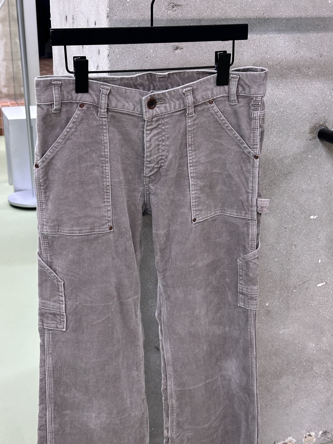 soft warm gray corduroy flare pants 상품이미지6