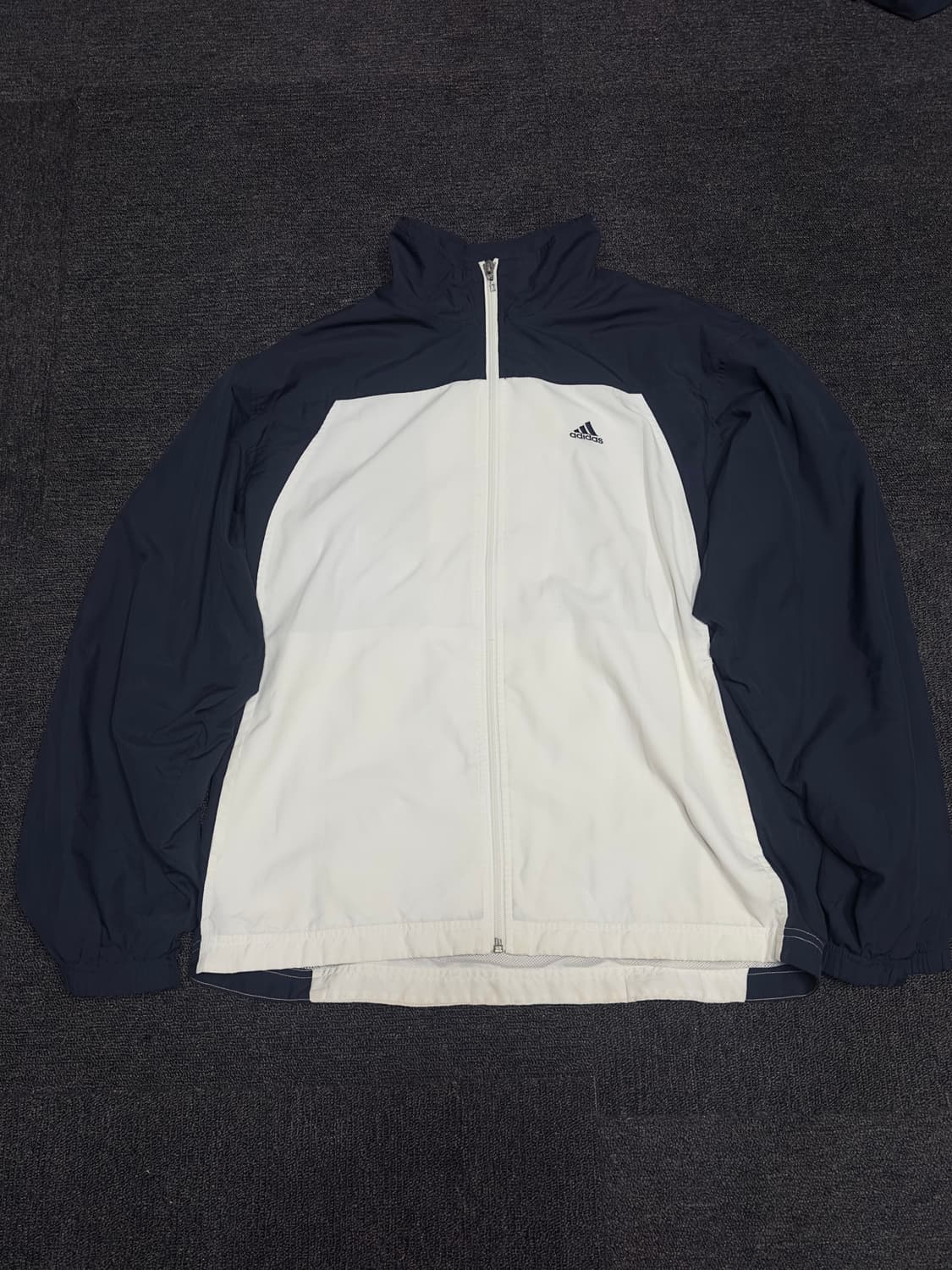 Old 아디다스 배색 네이비 클래식 바람막이 상품이미지1