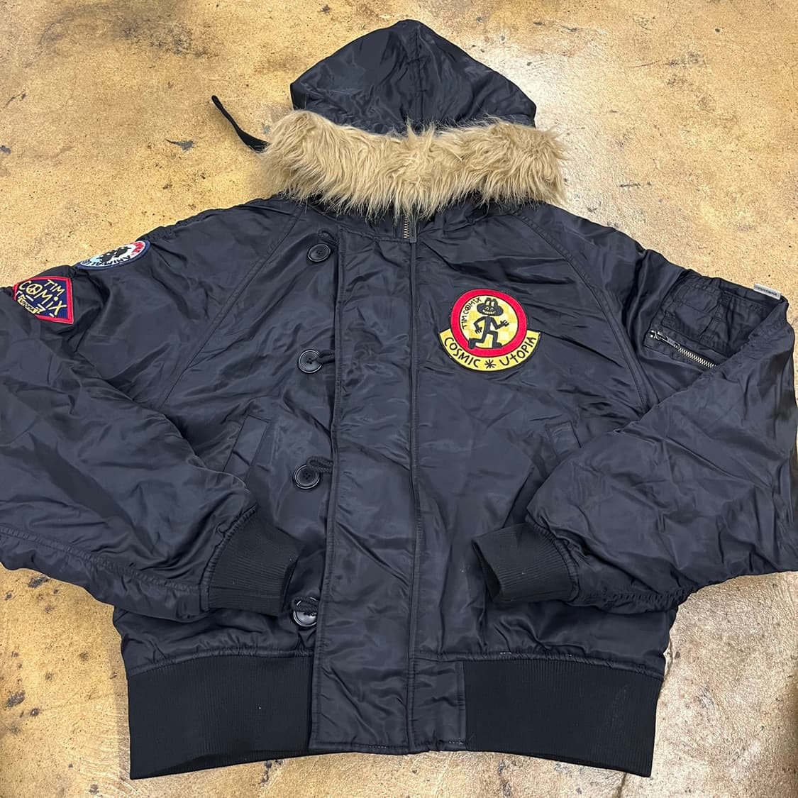 [정품/L] 팀코믹스 패치드 ma-1 점퍼 b16 상품이미지2