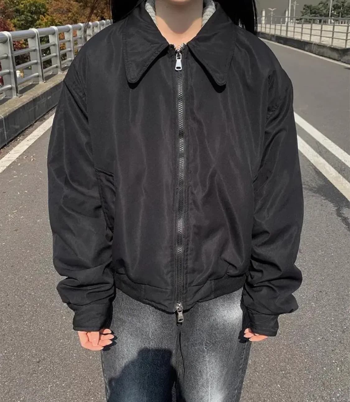 애니원모어 비스 카라 자켓 상품이미지4