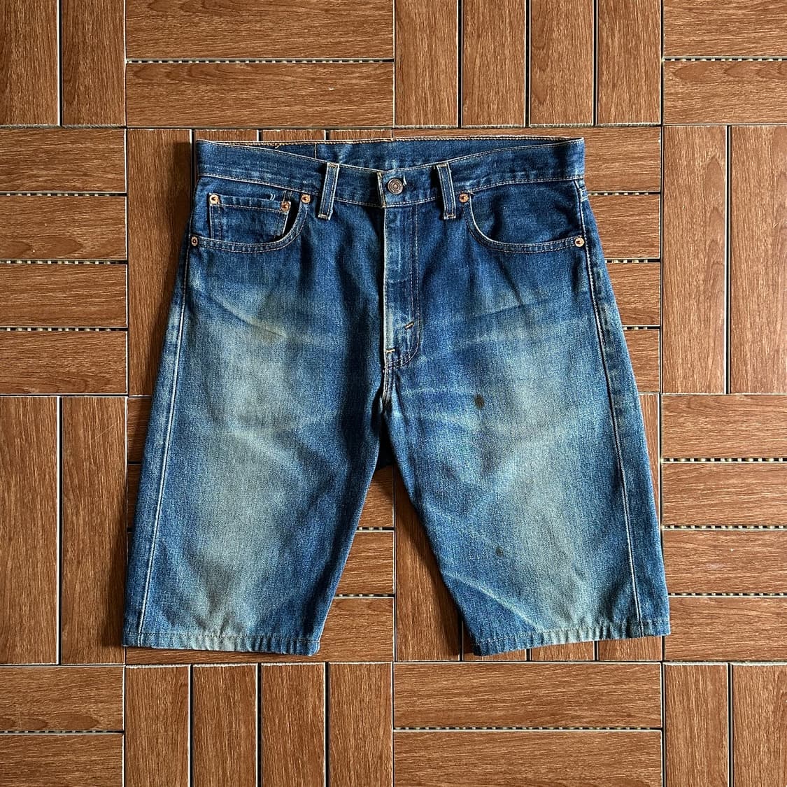 90‘s Levi’s 505 USA made denim shorts 상품이미지1