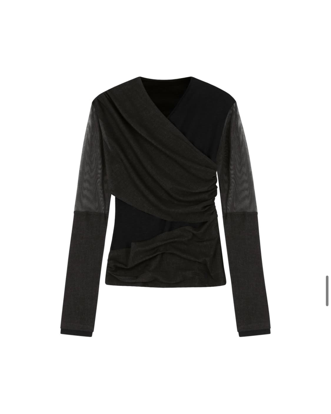 킴지수Leyered long sleeve top - blakc 상품이미지5