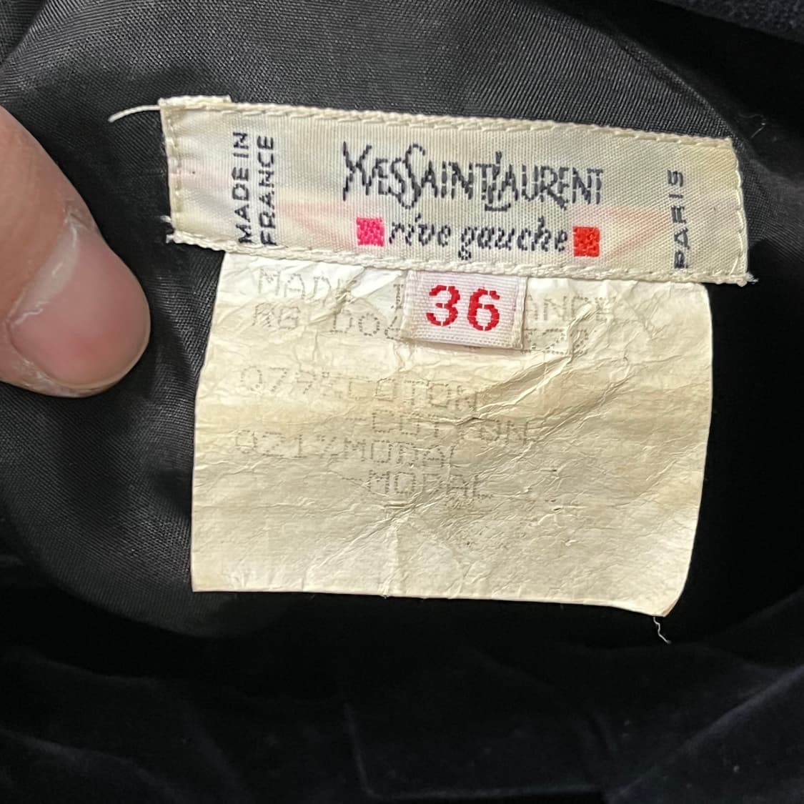  입생로랑 벨벳 하프 버튼 자켓 y15264 상품이미지6