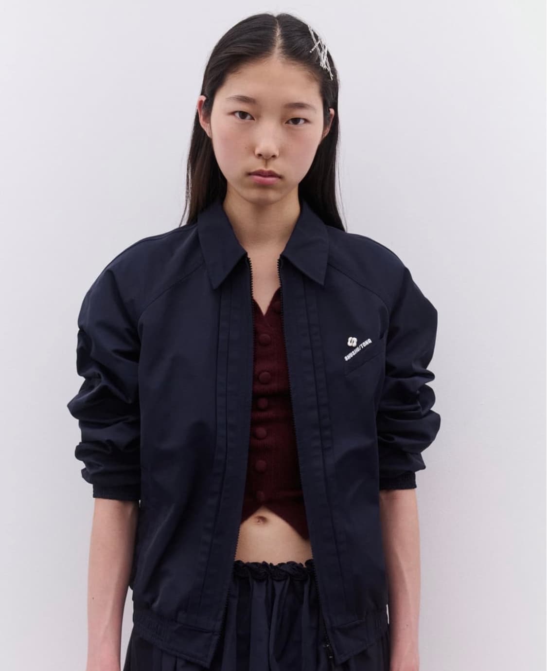 [6] 슈슈통 25AW 네이비 스포츠 자켓 상품이미지4
