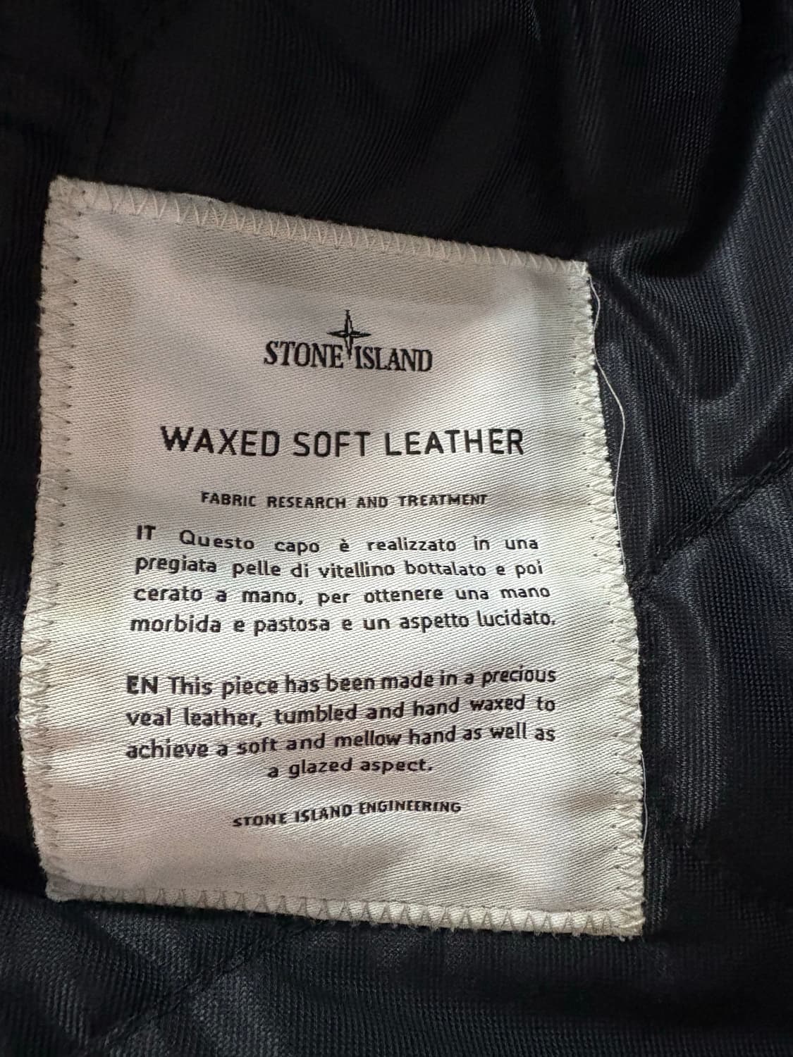 스톤아일랜드 레더 가죽 무스탕 상품이미지3