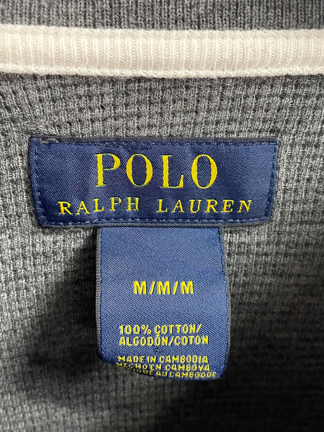 폴로 랄프로렌 그레이 와플티 (on.28)   상품이미지4