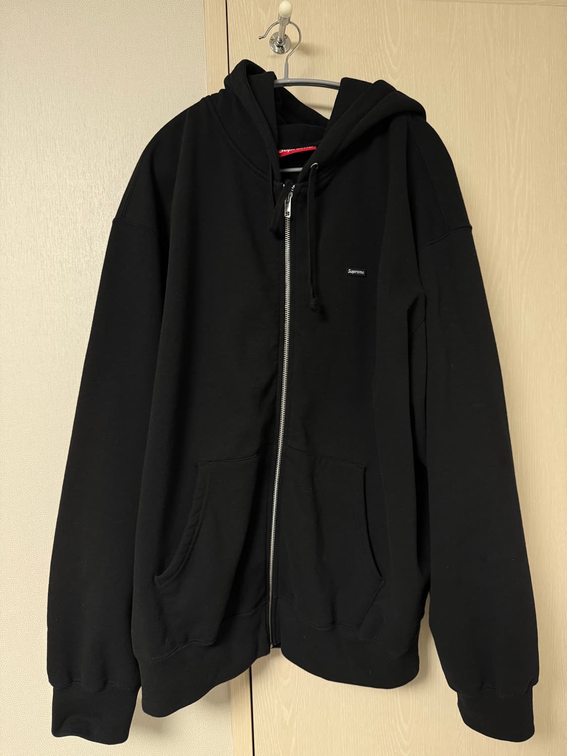 슈프림 스몰 박스 집업 후드 스웨트셔츠 블랙 - 24FW XL사이즈 상품이미지1