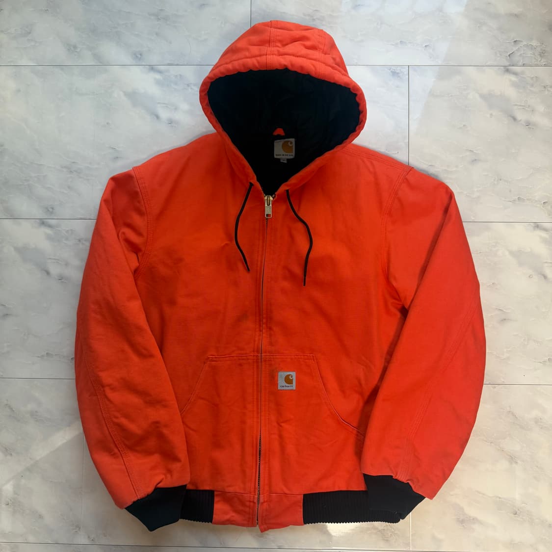 칼하트 j140 덕 액티브 자켓 오렌지 상품이미지1