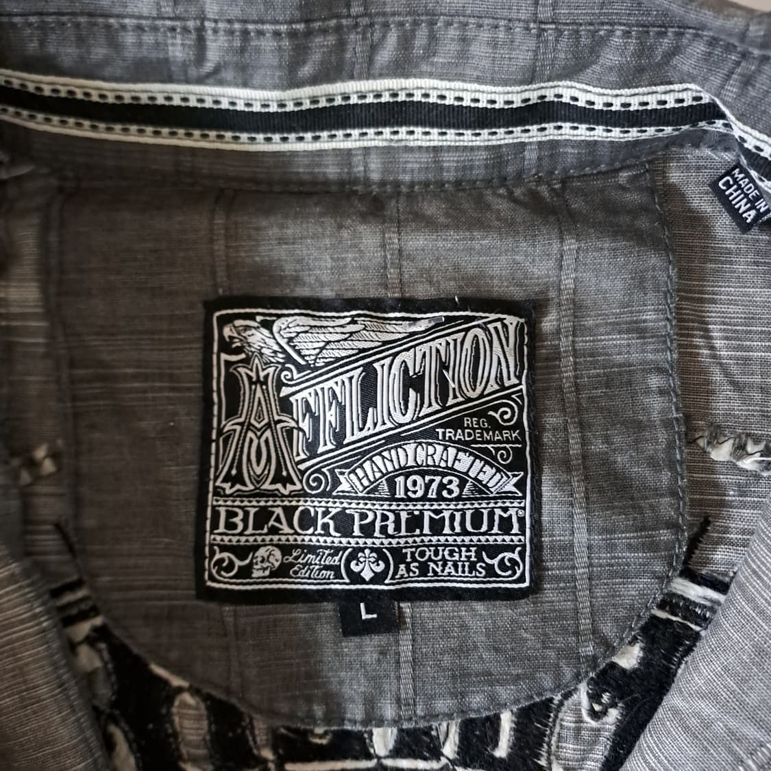 (택포) Affliction 해골윙 자수 어플릭션 셔츠 B530 상품이미지7