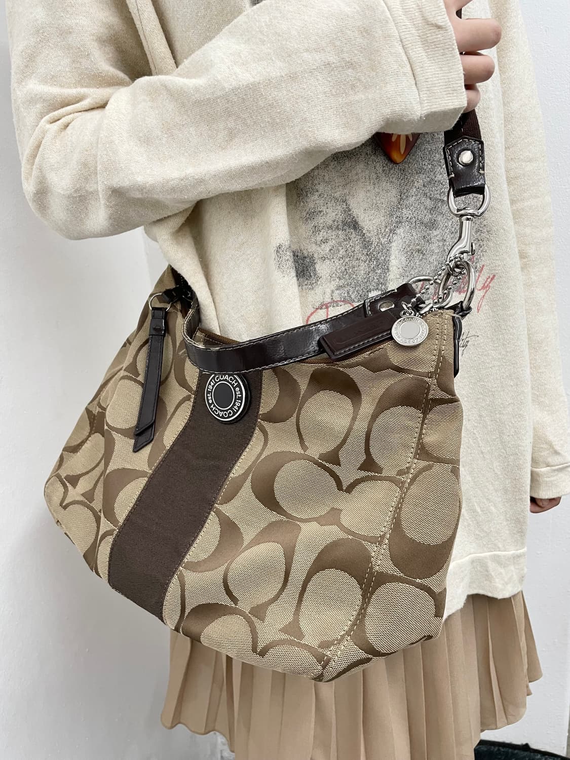 코치 자카드 호보백 상품이미지6