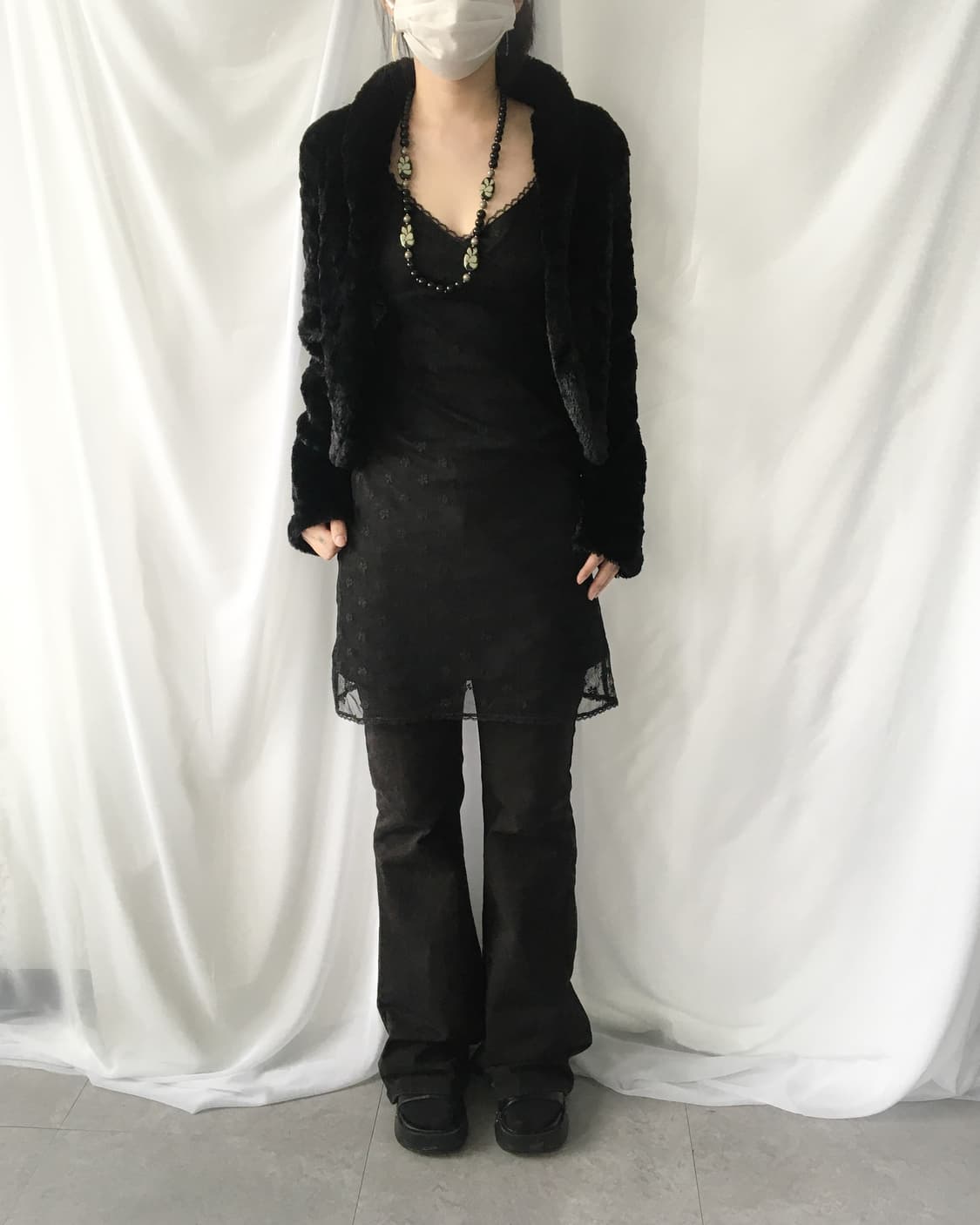 Fake fur open jacket 상품이미지6