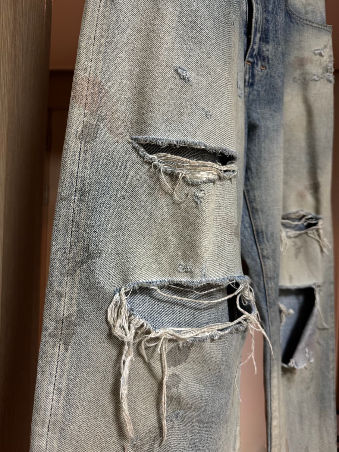 AGING CRASH SELVEDGE DENIM STRAIGHT 5P 상품이미지5