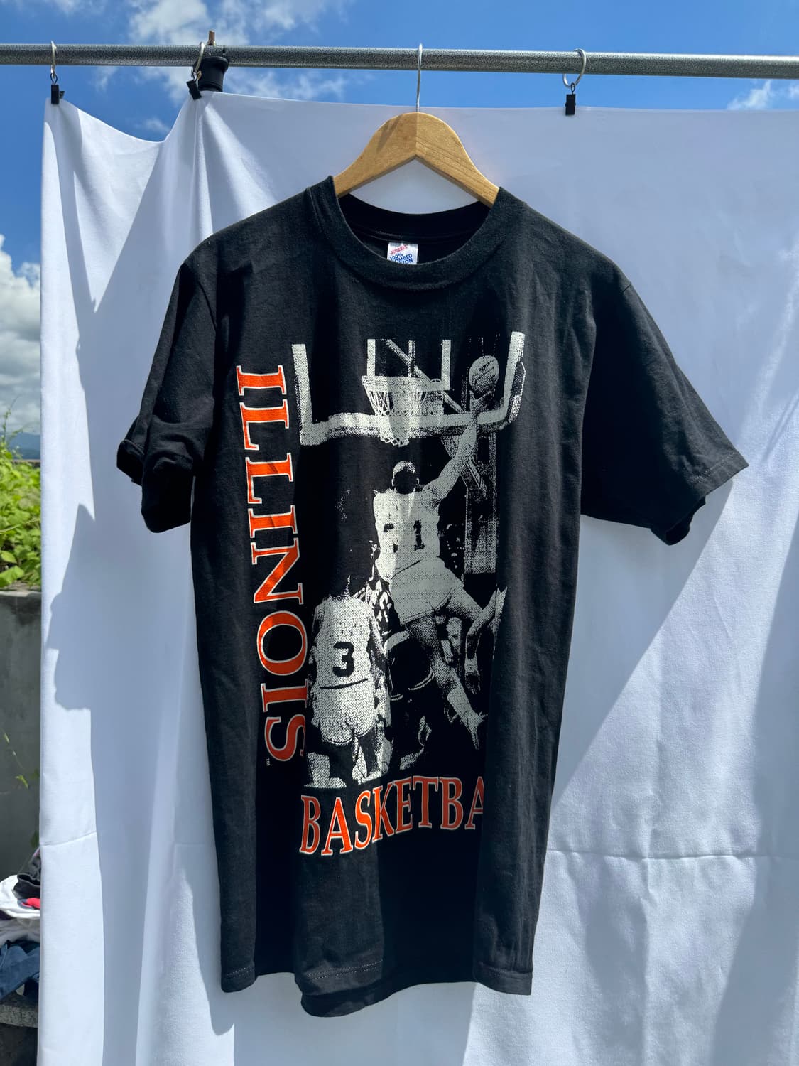 90s USA Illinois Basketball  빈티지 티 L 상품이미지1
