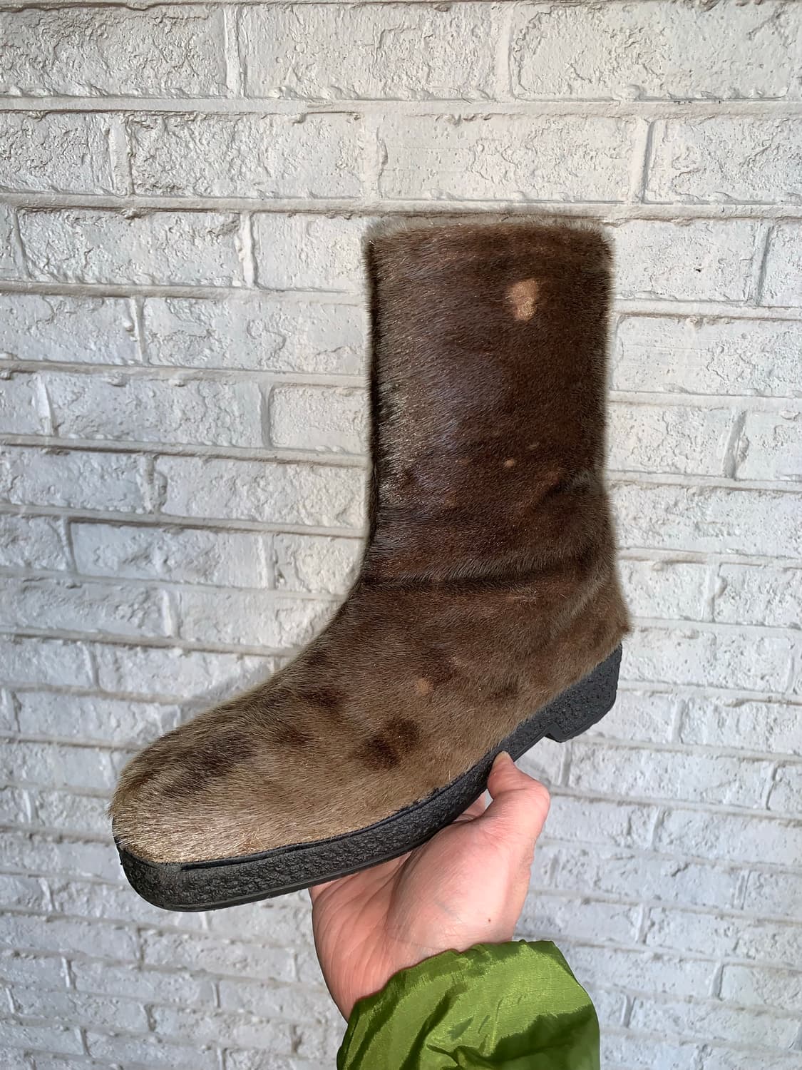 빈티지 퍼 부츠 41 260 상품이미지2