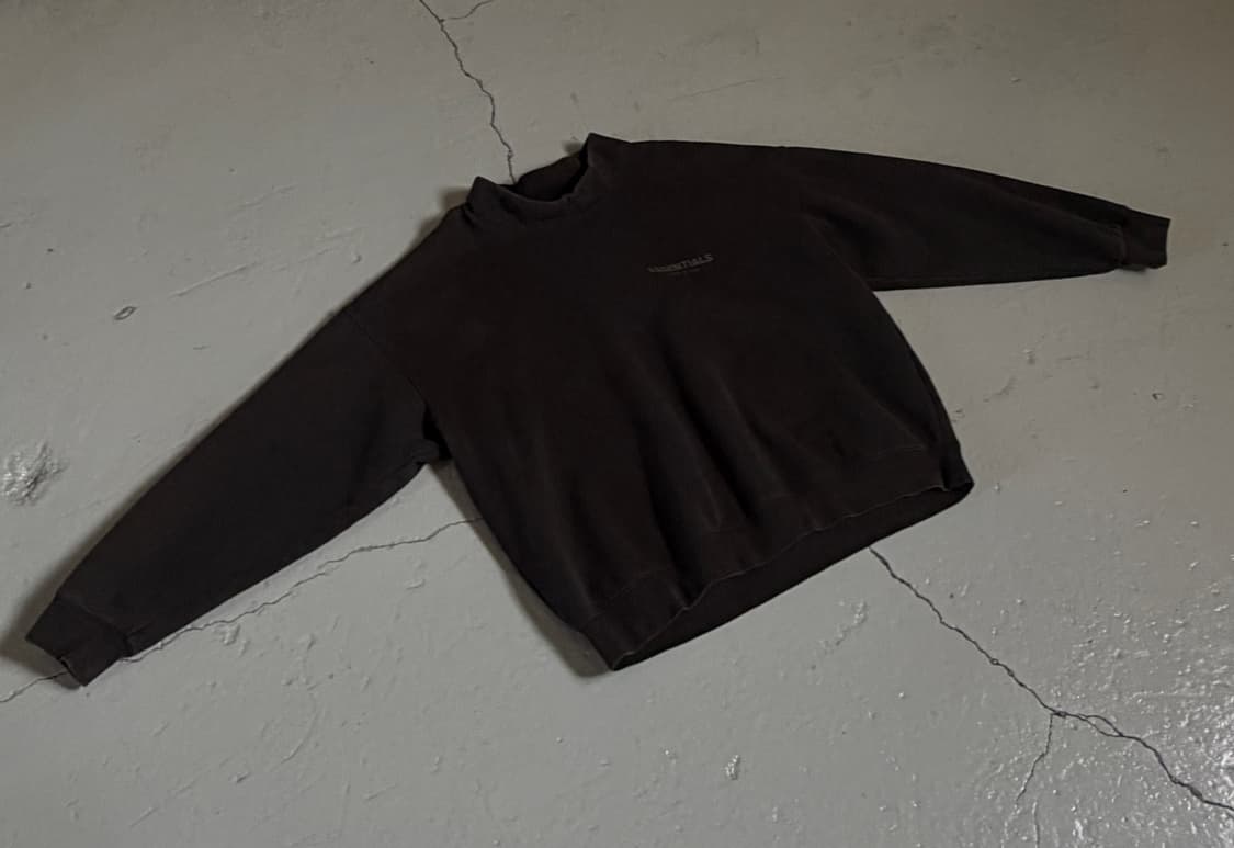 (Fear of God) 피어오브갓 에센셜 블랙 반폴라 스웻셔츠 상품이미지1