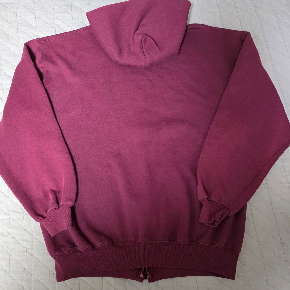 [XL] 90s 빈티지 러셀 애슬레틱 후드집업 퍼플/버건디 ver.홀 상품이미지5