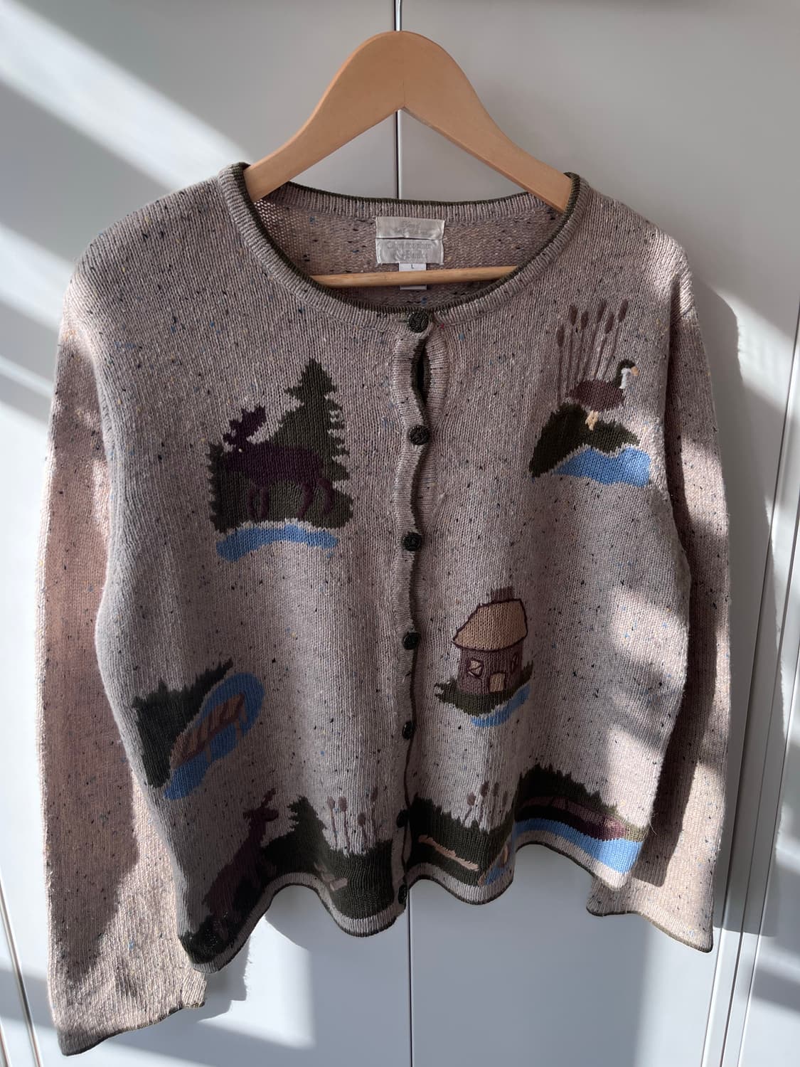 Christopher Banks 오트밀 풍경 니트 가디건  상품이미지3