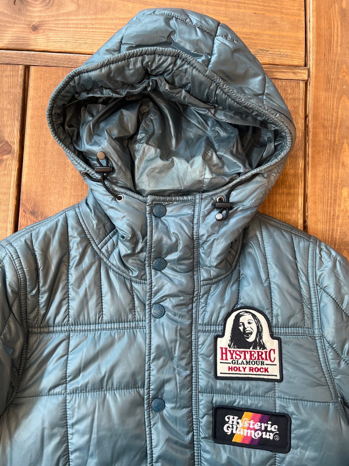 히스테릭글래머 틸 컬러 패치 퀄팅 패딩 상품이미지7