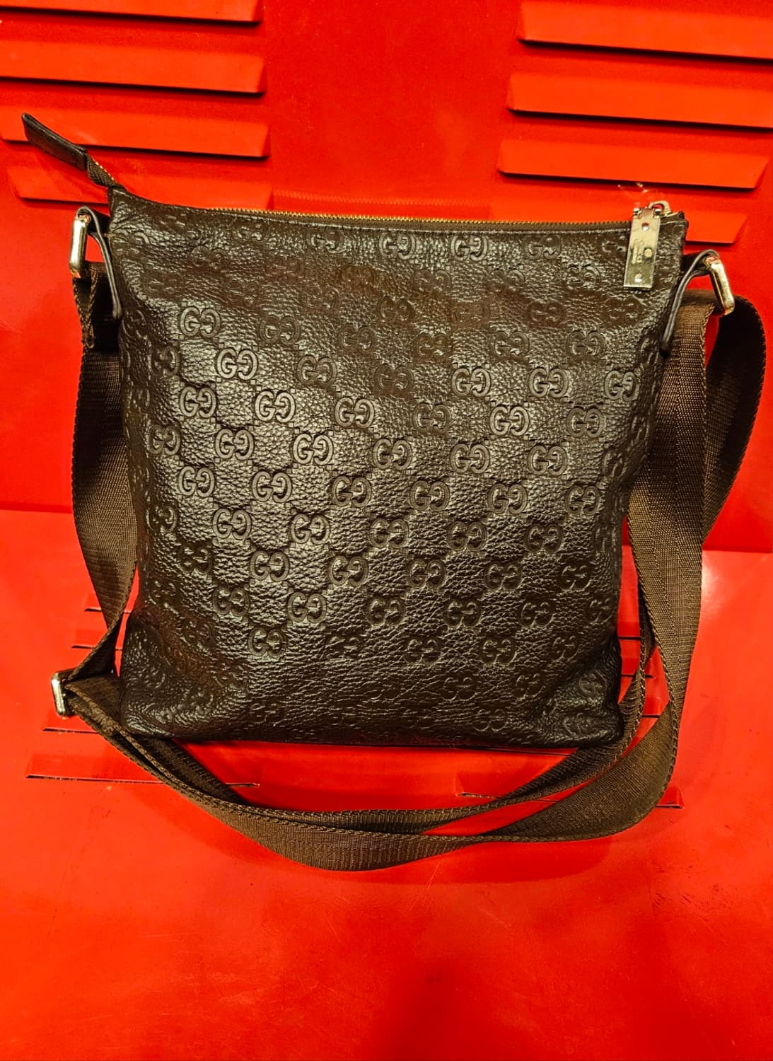 구찌 웹스트라이프 크로스 메시저백 상품이미지4