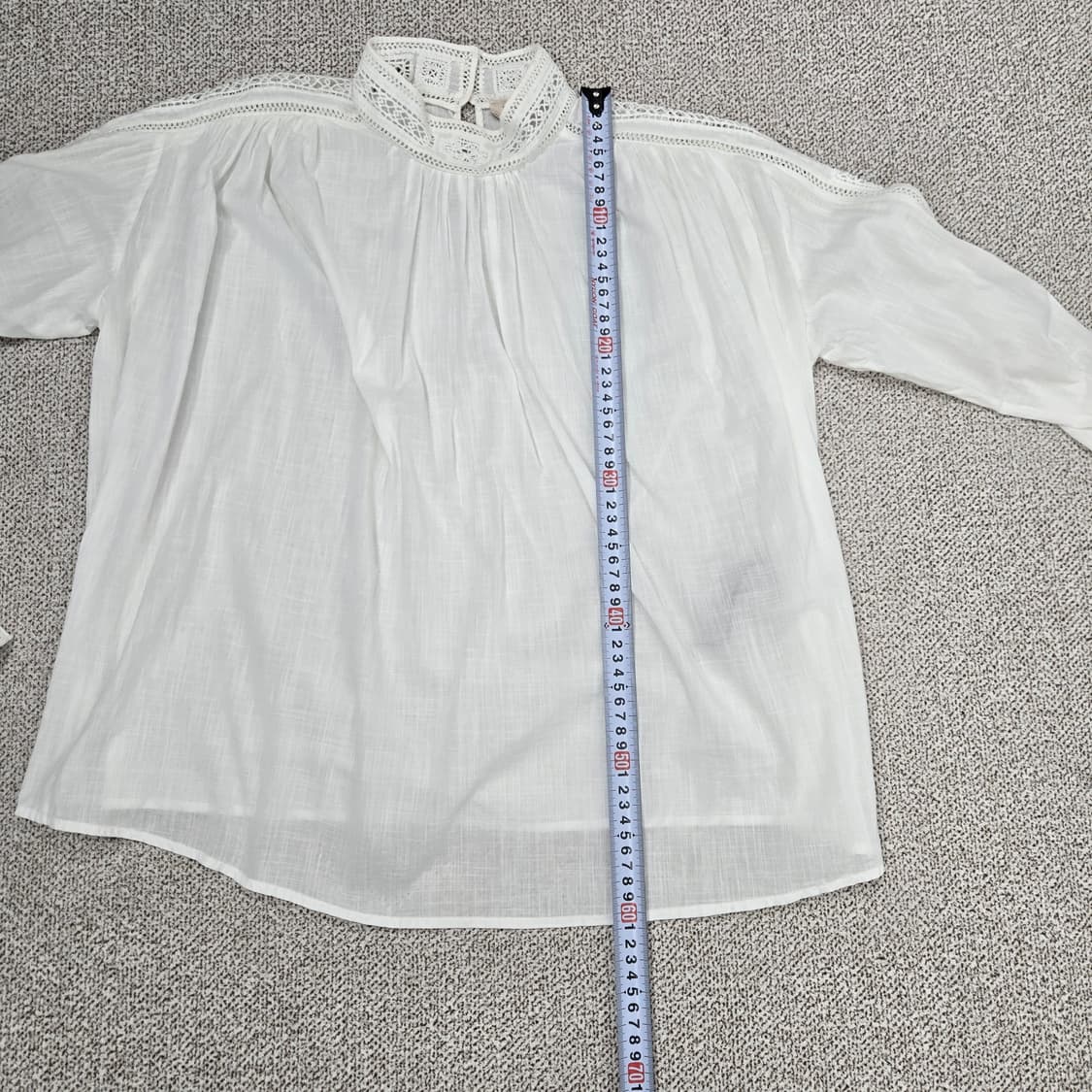 0184.자딕앤볼테르 테디 탑 블라우스 화이트XS 상품이미지10