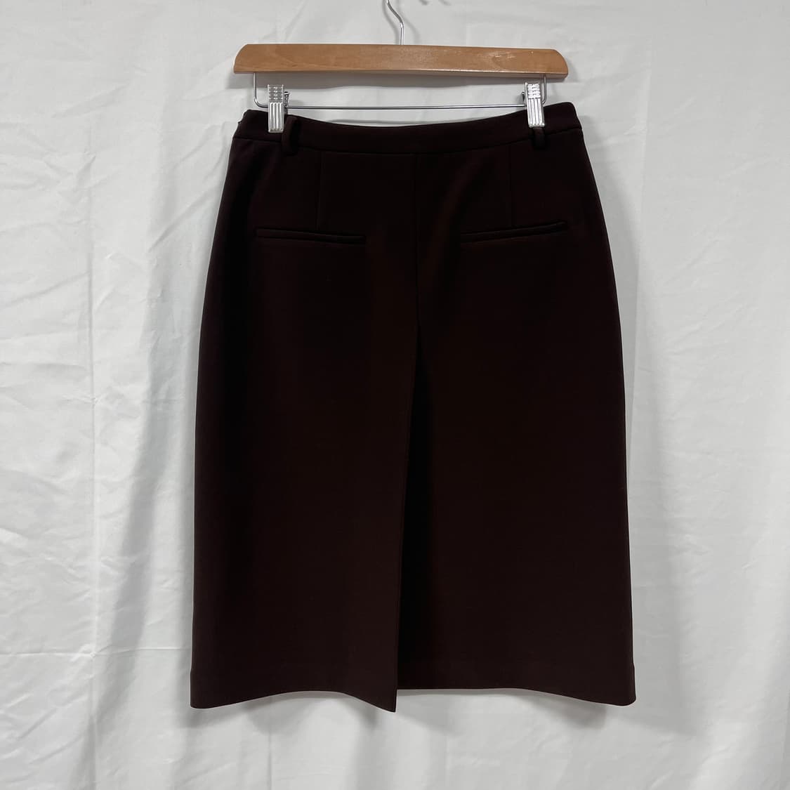 25FW 오르(ORR) 고밀도 슬림핏 브라운 스커트 상품이미지5