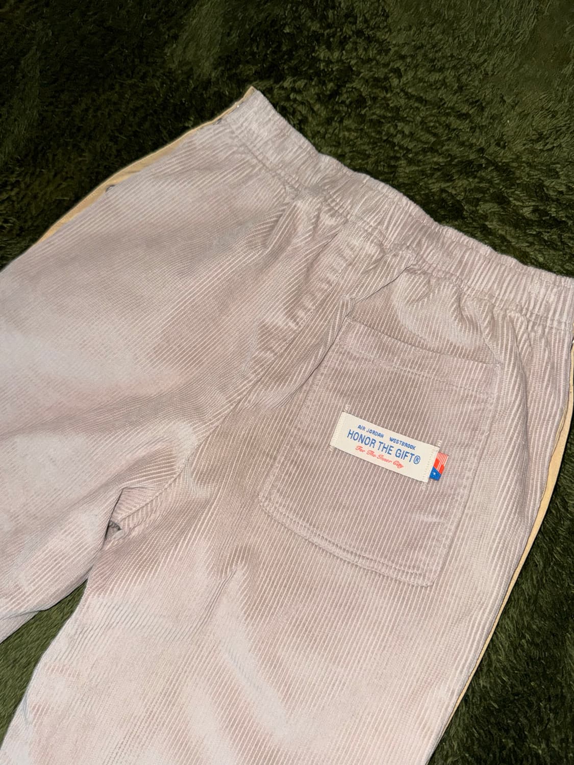 [L] 조던 X 러셀 웨스트브룩 아너 더 기프트 코듀로이 팬츠 상품이미지9