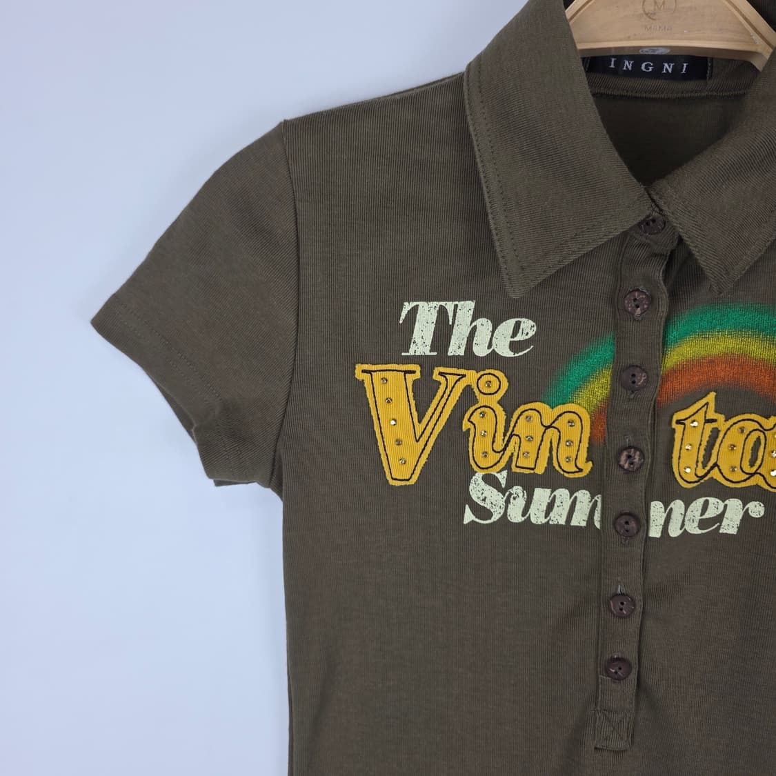 y2k 헤이세이 피케 티셔츠 상품이미지5