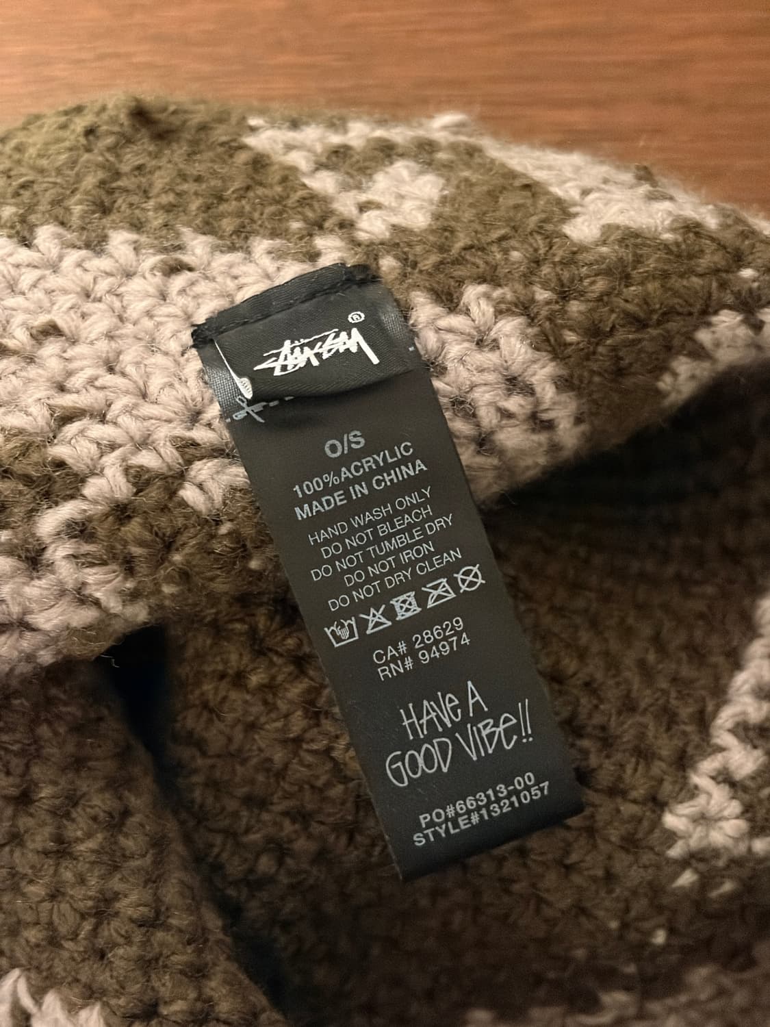 stussy 스투시 웨이브 니트 버킷햇 올리브 상품이미지4