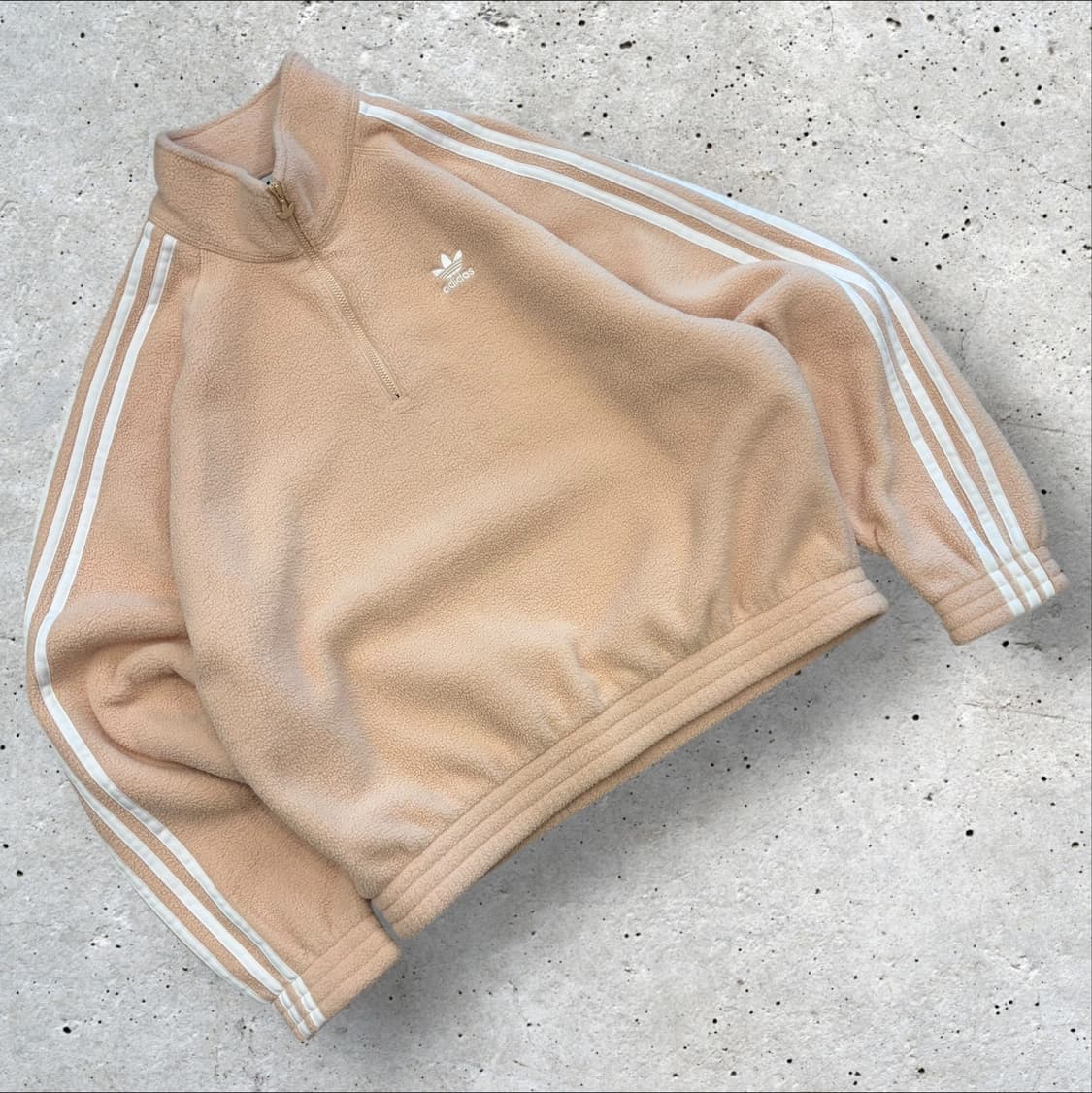 [S] 아디다스 파이어버드 삼선 플리스 하프집업 살구 C726 상품이미지1