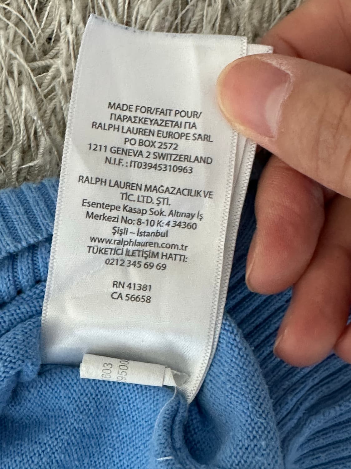 폴로랄프로렌 피마코튼 니트티셔츠 상품이미지5