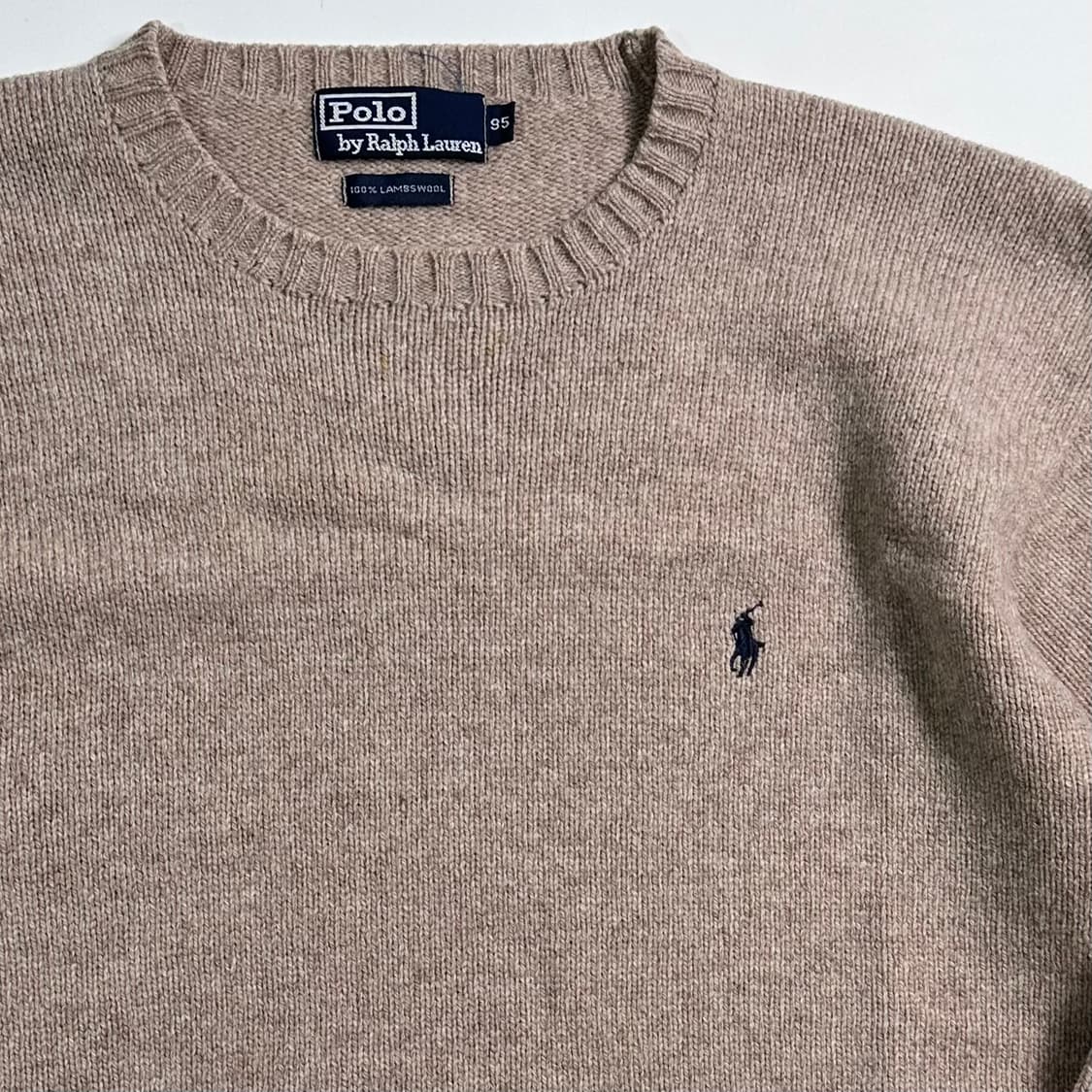 폴로 랄프로렌 베이지 울 니트  상품이미지3