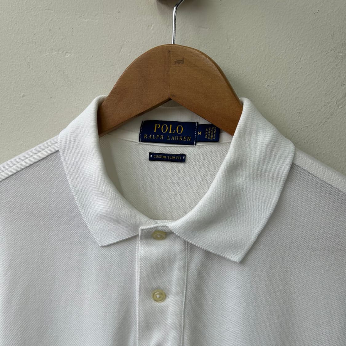 16768 -폴로 랄프로렌 화이트 반팔 카라티 상품이미지3