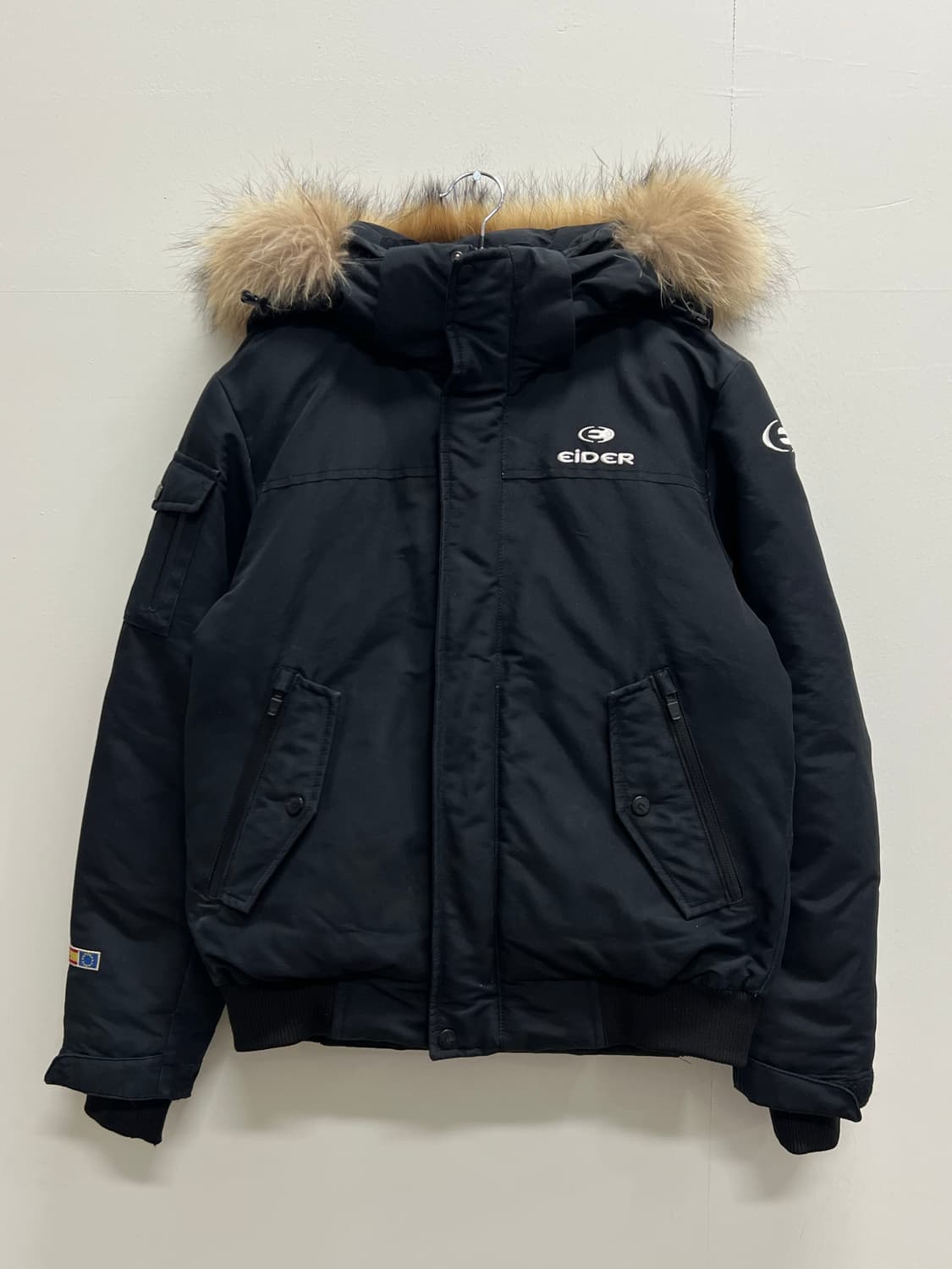 (S) 아이더 스투키 구스다운 숏패딩 자켓 블랙 상품이미지2