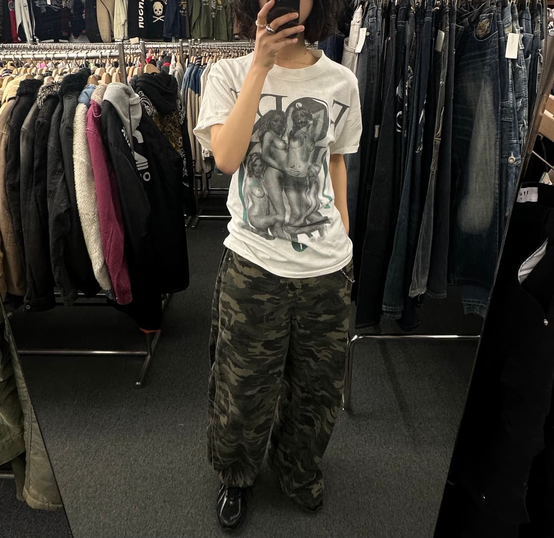 M)T.I.T.S 빈티지 프린팅 반팔티 상품이미지1